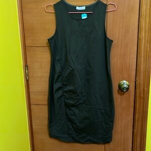NWT Maternity olive stretchy dress
